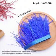 1 متر/39.37 بوصة ريش صناعي مزخرف DIY فستان زفاف ريش شريط حرفي عمل يدوي خياطة ملابس مزركشة إكسسوارات 8-10 سم - ريشة - مشاهدة 11