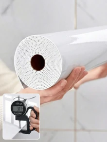 1Roll Glossy Floor Renovation Sticker Removable Peelable Vinyl Wear Resistant Waterproof Stain Proof Easy Clean Wall Sticker For Bathroom Kitchen Living Room Bedroom RV Home Decor - Floor Stickers - View 4