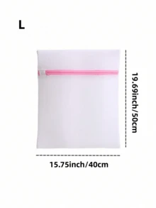 3/7PCS Durable Honeycomb Mesh Laundry Bags Travel Storage Organizer Set Fine Mesh Pink Zipper Assorted Sizes For Washing Shirts Bras Socks Stockings Underwear Home Dorm Hotel Gym Laundry Accessories - Pink Zipper Mesh - View 8