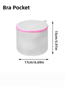 3/7PCS Durable Honeycomb Mesh Laundry Bags Travel Storage Organizer Set Fine Mesh Pink Zipper Assorted Sizes For Washing Shirts Bras Socks Stockings Underwear Home Dorm Hotel Gym Laundry Accessories - Pink Zipper Mesh - View 11