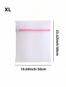 3/7PCS Durable Honeycomb Mesh Laundry Bags Travel Storage Organizer Set Fine Mesh Pink Zipper Assorted Sizes For Washing Shirts Bras Socks Stockings Underwear Home Dorm Hotel Gym Laundry Accessories - Pink Zipper Mesh - View 9