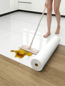 1Roll Glossy Floor Renovation Sticker Removable Peelable Vinyl Wear Resistant Waterproof Stain Proof Easy Clean Wall Sticker For Bathroom Kitchen Living Room Bedroom RV Home Decor - Floor Stickers - View 5