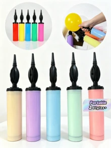 4pcs/1pc Pompa Balon Manual Berkualitas Tinggi - Dapat Digunakan Kembali, Mudah Dioperasikan, Pompa Udara Genggam Portabel, Pengisi Balon Manual, Peralatan Pengisi Balon Liburan, Pompa Balon Manual Tahan Lama, Tidak Perlu Sambungan Listrik, Digunakan Untuk Mengisi Balon, - Beraneka warna - View 1