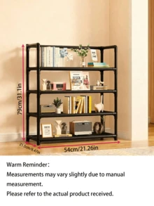 1pc 3-6 Tier Light-Duty Storage Rack, Easy To Assemble Freestanding Shelving Unit, Space-Saving Storage For Kitchen, Bathroom, Bedroom, And Balcony - View 11
