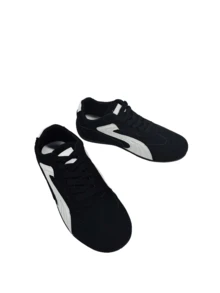 Plus Size Women'S Summer Casual Flat Soft Sole Patchwork Outdoor Sports Shoes, Lightweight Spring/Autumn Student Sneakers - Black 6212 - View 8