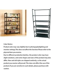 1pc 3-6 Tier Light-Duty Storage Rack, Easy To Assemble Freestanding Shelving Unit, Space-Saving Storage For Kitchen, Bathroom, Bedroom, And Balcony - View 4