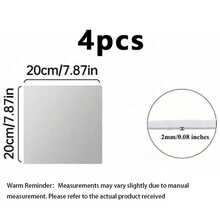 4/8pcs HD Self Adhesive Acrylic Mirror Plate, Frameless Flexible Non-Glass Mirror Free Punching Easy Installation, Home Wall Decorative Mirror Sticker For Gym Living Room Bedroom Office, Ideal Gift For Friends And Fam - color - View 10