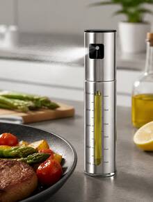 Stainless Steel Olive Oil Spray Bottle, Glass Sprayer Bottle For Cooking, Baking, Kitchen Condiment Dispenser, Leak-Proof Oil Sprayer For Cooking And Grilling, Kitchen Essential With Built-In Nozzle - Multicolor - View 7