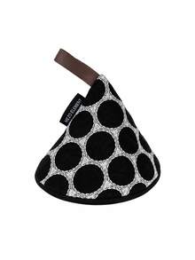 Haus Hana Vintage Style Triangle Heat Resistant Pot Holder, Kitchen Anti-Scald Mitt & Insulated Trivet Pad For Hot Pots, Pans, Baking Dishes, Dining Table, Kitchen Counter, Cooking, Baking, Holiday & Housewarming Gift - Multicolor - View 15