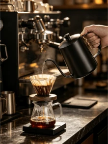 Cirelle إبريق قهوة من الفولاذ المقاوم للصدأ 304 - إبريق صب مع بطانية للقهوة والشاي، آلة تحضير منزلية متينة للضيافة (350 مل/600 مل) - متعدد الألوان - مشاهدة 5