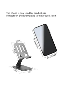Portable Metal Lazy Phone Stand, 360° Rotation Fold‑To‑Carry Desktop Phone Bracket - Multicolor - View 4