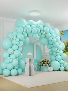 MINKOJA 5/10/12/18 Inch Multi-Color Latex Helium Round Balloons, Great For Birthday Wedding Anniversary Bridal Shower Graduation Gender Reveal Baptism New Year Holiday Party Decorations - Mint Green - View 2