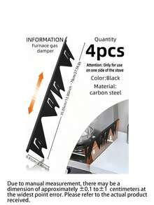 2/4 Pieces Stainless Steel Stove Gap Covers, Stove Gap Filler With Fine-Tuning Kit, Heat-Resistant Decorative Guard, Suitable For Stove Countertops And Between Countertops - View 14
