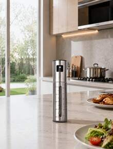 Stainless Steel Olive Oil Spray Bottle, Glass Sprayer Bottle For Cooking, Baking, Kitchen Condiment Dispenser, Leak-Proof Oil Sprayer For Cooking And Grilling, Kitchen Essential With Built-In Nozzle - Multicolor - View 6