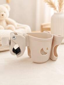 1 Pack, Stroller Cup Holder With Mobile Phone Holder, Stroller Storage Supplies With Water Cup, Baby Travel Equipment With Mobile Phone. - Multicolor - View 3