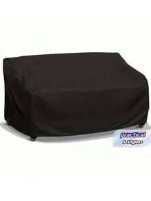 Outdoor Sofa Cover Heavy Duty Waterproof Sun Resistant Character Cover For Patio Garden Lawn Balcony Seating Dustproof Furniture Protector Loveseat Bench Chair Cover - black - View 1