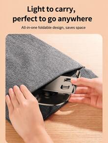 Portable Metal Lazy Phone Stand, 360° Rotation Fold‑To‑Carry Desktop Phone Bracket - Multicolor - View 5