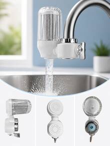 Sink Water Filter, Faucet Water Filter (No Light), Activated Carbon Faucet Water Filter For Chlorine, Limescale, Heavy Metals, And Odor Removal - Water Purifier - View 3