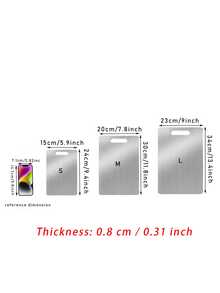 Stainless Steel Cutting Board For Home Use, Mold-Resistant Kitchen Chopping Board With Rolling Surface, Wall-Mounted Double-Sided Butcher Block - multiple pieces - View 8