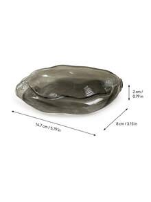 Cirelle 1pc Glass Incense Holder For Stick Incense, Irregular‑Shaped Incense Tray, Desktop Incense Plate, Transparent Storage Tray, Display Plate, Home Indoor Ornament, INS Style, Dopamine‑Style, Can Be Placed On Desktop, Easy To Clean - multicolor - View 17