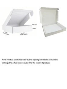 5 Piece Set White Courier Packaging Boxes, Packing Materials, Corrugated Paper Boxes, Postal Cardboard Boxes, Gift Boxes, Corrugated Boxes, Shipping Boxes Back To School - white - View 3