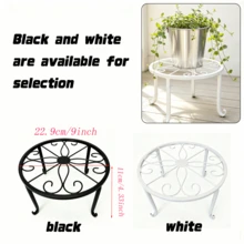 Heavy-Duty Rust-Resistant Iron Plant Stand, Potted Plant Holder, Sturdy Flower Pot Rack, Stylish Room Decor, Home Decoration, Space-Saving Storage Solution, Kitchen Accessory, Bathroom Accessory, Bedroom Accessory - A - View 2