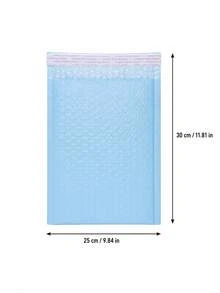 20Pcs Blue Matte Bubble Mailers, Self‑Adhesive Thickened Padded Envelopes, Waterproof Foam Shipping Packaging Bags - 20pcs/blue Bubble Bag - View 4