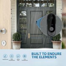 Smart Wireless Video Doorbell Camera,Night Vision Real‑Time Alert,Voice Changer,Photo & Video Recording,Two‑Way Audio Intercom Security Doorbell Cam - Black - View 7