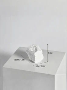 白色石膏粗糙岩石攝影道具組，不對稱原石紋理展示方塊，極簡平鋪攝影底座，適用珠寶化妝品護膚品拍攝，美感桌面裝飾增高台，內容創作者禮物 - 彩色 - 查看 5
