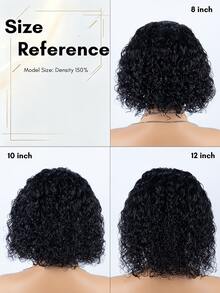 QUICK WEAR Water Wave Headband Bob Wig Human Hair Glueless Install Natural Color 150% Density For Women, Curly Wave None Lace Front Wigs Human Hair For Beginner Friendly 9AM Hair Cosplay Y2K Ss26 - SNatural - View 5