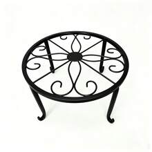 Heavy-Duty Rust-Resistant Iron Plant Stand, Potted Plant Holder, Sturdy Flower Pot Rack, Stylish Room Decor, Home Decoration, Space-Saving Storage Solution, Kitchen Accessory, Bathroom Accessory, Bedroom Accessory - A - View 19