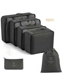 Found Favorite 6/7/8/9/10/11 Piece Portable Travel Storage Bag Set - Easily Organize Your Clothes, Shoes, And Underwear - Perfect For Packing Suitcases And Travel - Multicolor - View 4