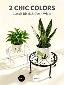 Heavy-Duty Rust-Resistant Iron Plant Stand, Potted Plant Holder, Sturdy Flower Pot Rack, Stylish Room Decor, Home Decoration, Space-Saving Storage Solution, Kitchen Accessory, Bathroom Accessory, Bedroom Accessory - A - View 4