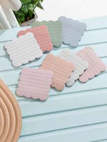 4/8/16/24/32PCS Scalloped Edge Sticky Notes 3x3 Inch Retro Colors Self Adhesive Memo Pads For School Office Home Supplies Planning Journaling Gift - one-size - View 2