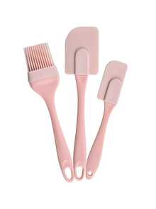 3 Piecescooking Utensil Set Kitchen Utensils Multi-Purpose Cake Spatula Silicone Oil Brush Baking DIY Tool (Nordic Green, Nordic Pink) - Multicolor - View 2