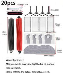 Replacement Parts For G20/S8/S8 PLUS/S8+/S8 Pro Ultra Robotics Vacuum,Accessories Removable Brush/Main Brush HEPA Filter Side Brush Mop Cloth/Mop Rag Dust Bag And High-Speed Cleaning Brush. - Roborock - View 13