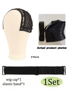 Nunify Wig Caps For Making Lace Wig With Drawstring Adjustable Mesh Cap With Adjust Silicone Nonslip Elastic Wig Band Weaving Cap With Drawstring For Making 4X4 5X5 13X4 13X6 Lace Front Wigs - multicolor - View 13