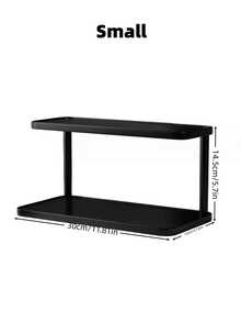 1pc Water Cup Storage Rack Household Living Room Desktop Storage Rack Table Top Workstation Cup Rack Black Advanced Sense Cup Placement Rack - Midnight Black - View 7