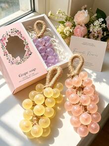A Multi-Functional Grape-Scented Soap Featuring A Natural Aroma And Versatile Uses. Its Crystal-Clear, It Serves As An Exquisite Bathroom Accessory That Elevates Your Home Decor And Makes An Ideal Gift. - Multicolor - View 7