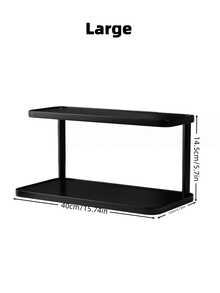 1pc Water Cup Storage Rack Household Living Room Desktop Storage Rack Table Top Workstation Cup Rack Black Advanced Sense Cup Placement Rack - Midnight Black - View 8