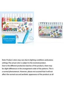 12/24pcs Cute Jumbo Wax Crayons, 12 Colors Rotary Wax Crayons, Washable Wax Crayons, Smooth Large Wax Crayons, Suitable For Coloring And Painting - multicolor - View 3