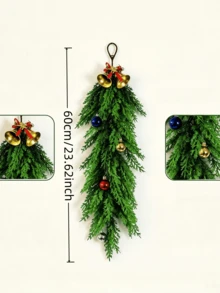 Simulated Christmas Pine Needle Wreath, Wall Hanging Vine, Holiday Decoration Christmas Greenery - multicolor - View 6