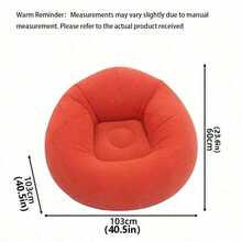 Foldable Inflatable Outdoor Leisure Lounge Chair, Suitable For Living Room, Camping, Picnic, Outdoor Seating, Spherical Design, Compact Furniture, Easy To Carry Foldable, Travel Essential, Sunbathing, Meditation - A - View 12