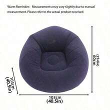 Foldable Inflatable Outdoor Leisure Lounge Chair, Suitable For Living Room, Camping, Picnic, Outdoor Seating, Spherical Design, Compact Furniture, Easy To Carry Foldable, Travel Essential, Sunbathing, Meditation - A - View 15