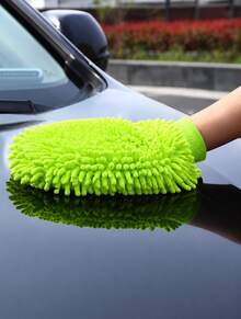 Chemical Guys, Chenille Microfiber Wash Mitt For Cars, Lime Green, Single | Ultra-Soft Chenille Noodles Hold Thick Suds And Trap Grit, Gentle On Paint, Glass Machine Washable - multicolor - View 5