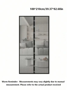 Heavy-Duty Magnetic Screen Door - Self-Sealing, Hands-Free Mesh For Insect Protection, Pet And Child-Friendly, Easy Installation With Magnetic Strips, Durable Nylon Material, Bohemian Style, Hand Wash Only, Insect Barrier Door | Mesh Partition Door - Multicolor - View 13