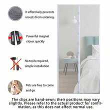 Heavy-Duty Magnetic Screen Door - Self-Sealing, Hands-Free Mesh For Insect Protection, Pet And Child-Friendly, Easy Installation With Magnetic Strips, Durable Nylon Material, Bohemian Style, Hand Wash Only, Insect Barrier Door | Mesh Partition Door - Multicolor - View 12