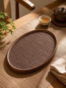 Walnut Tray Wood Tea Tray Fruit Tray Household Tea Tray Hotel Rectangular Bread Dim Sum Tray - Multicolor - View 7