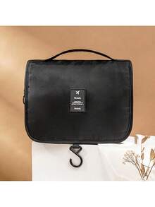 Found Favorite 1-Piece Hook-On Makeup Bag, Multifunctional Travel Makeup Bag, Large-Capacity Waterproof Storage Bag, Cosmetic Organizer, Toiletry Bag, - Black - View 3