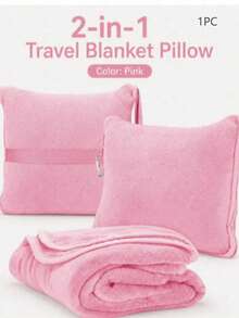 Travel Blanket And Pillow, Premium Soft, Multi-Purpose Travel Blanket, Relaxation Blanket, Includes Luggage Strap And Backpack Clip, Ideal For Various Travel Situations Like Car Trips And Air Travel, Gift - One Size Fits All - View 13
